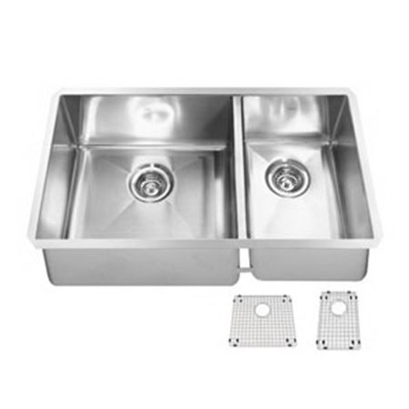 Picture of KCUC33R-9-10BG SINK 18" L 11" S DBL SS