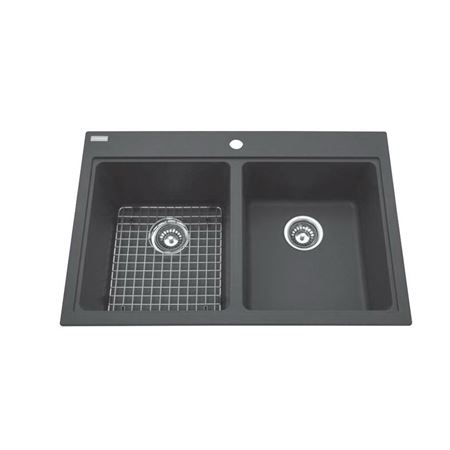 Picture of KGDL2233-9ON ONYX DBL SINK 1H