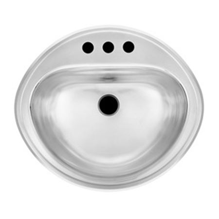 Picture of C++ KSOV1619-7-3  16X19 OVAL S-S SINK 3H