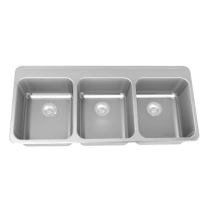 Picture of LBT6410PCB-1 TRIPLE SINK W/LEDGE NO HL