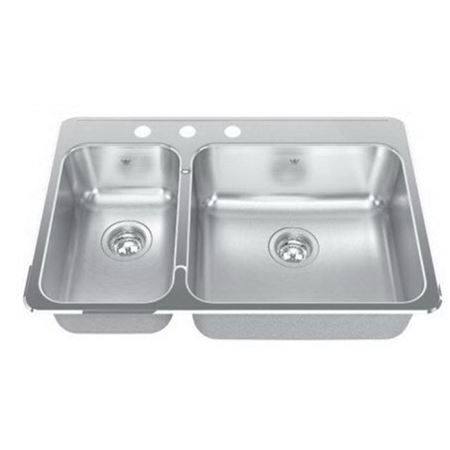 Picture of QCLA2031L-8-3 SINK KITCHEN 3 HOLES