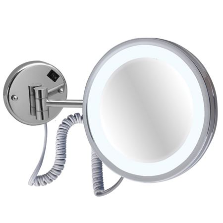 Picture of C++ 2010C 10" SWING MIRROR W/LIGHT 5X CH