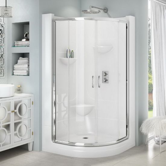 Image sur 2042RF 2PC SHOWER WHITE        LONGEVITY