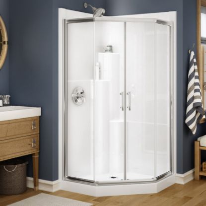 Image de A38NA QUINTE 38 NEO ANGLE SHOWER WHITE