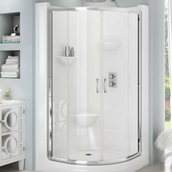 Picture of SSRF36SLCAPCC RND SLIDING DOOR CHR/CLEAR