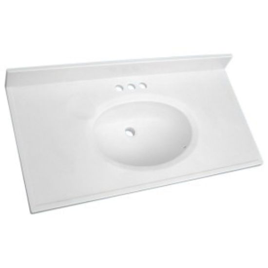 Picture of OV37194107S 37X19 4CC STH MRBL OV SI WHI