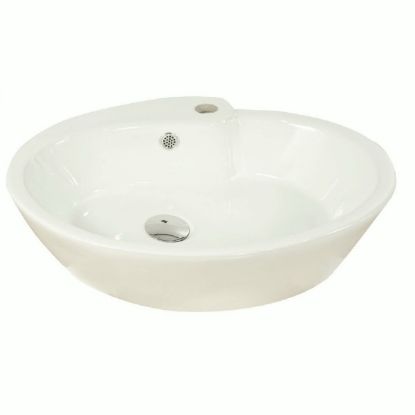 Picture of PORC13 22X19 1H CHIN OV LAV W/CLICK WHI