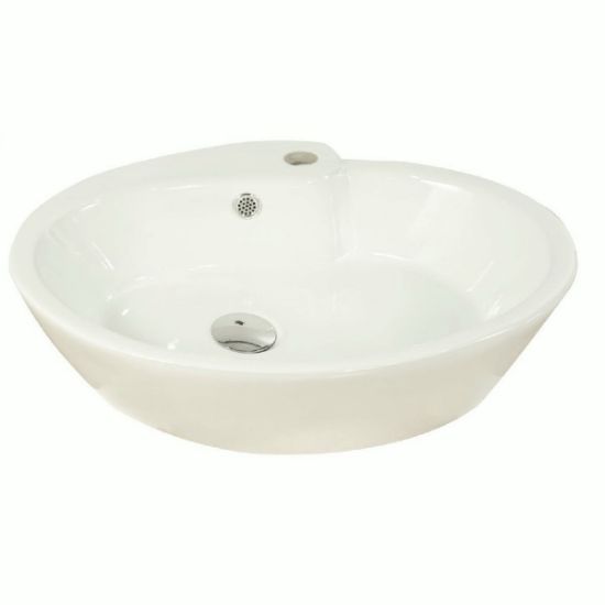 Picture of PORC13 22X19 1H CHIN OV LAV W/CLICK WHI