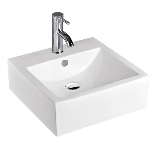 Picture of PORC19 19X18 1H CHIN SQR LAV W/CLICK WHI