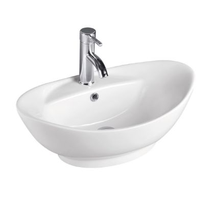 Picture of PORC03 23X15 1H CHIN OV LAV W/CLICK WHI