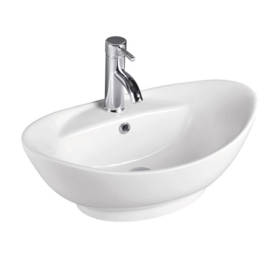 Picture of PORC03 23X15 1H CHIN OV LAV W/CLICK WHI