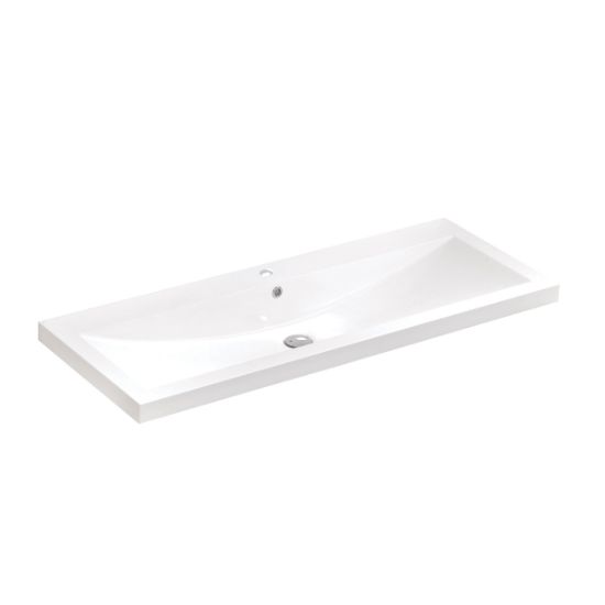 Picture of RELAXS481T SYN MARBLE SINK 1HOLE WHI