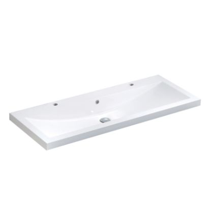 Image de RELAX S482T LAVABO BLANC 2 TROUS