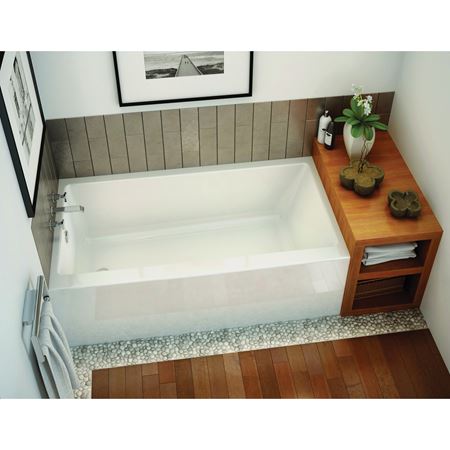 Picture of 105816L000001 RUBIX TUB 6030 WHITE LEFT