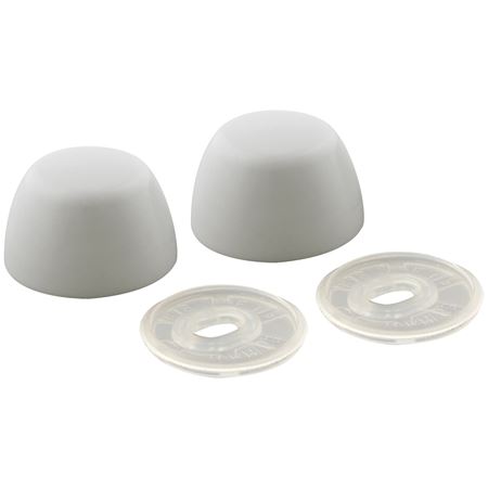 Picture of C++ 258 BOLT CAPS PLASTIC WHITE OVAL(PR)