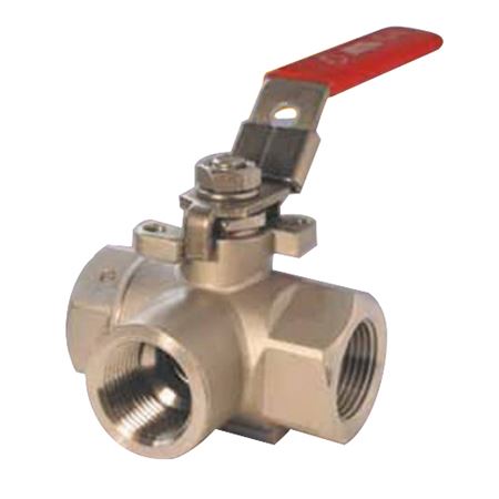 Picture of G-4 1" 3W THD SS #1000 2PC BALL VALVE