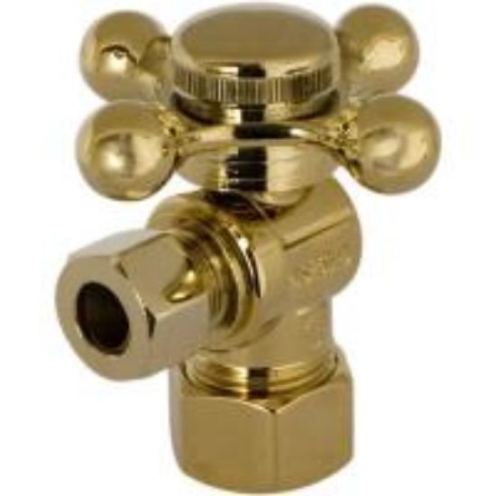 Picture of LLC 5/8X3/8 1/4 TURN ANG ST - PVD PB