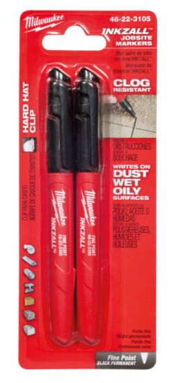 Picture of 48-22-3105 FINE PT BLACK MARKERS 2 PACK