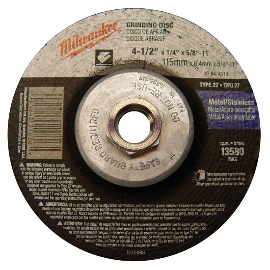 Image sur 49-94-4515 4 1/2X1/4X5/8 11" DISQ ABRA