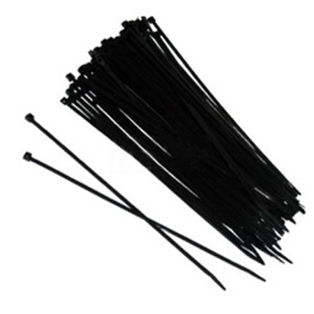 Picture of 86115 8" (100) NYLON TIES BLACK 50 LBS