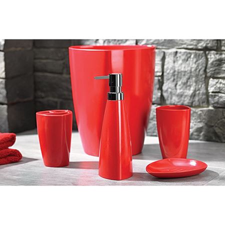 Picture of C++ 103699 WASTE BASKET  BAMBOO BIO RED