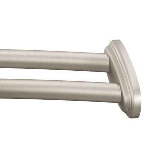 Picture of DN2141BN DOUBLE CURVED SHOWER ROD BR/NI