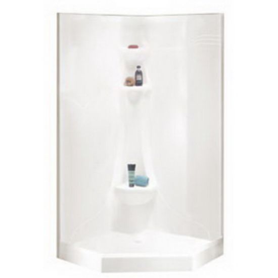 Picture of SATURNE 38X38 2PC NEO-ANG SHOWER WHI