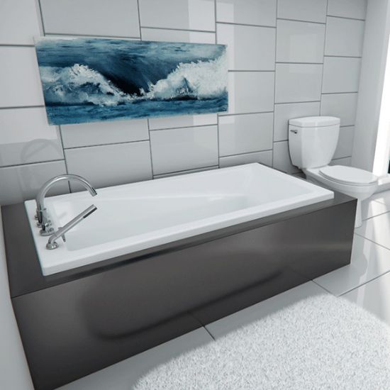 Picture of ZENYA 32X60 AFR BATH RDRN FLANGE WHI