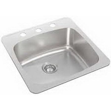 Picture of JP703D73 SINGLE BOWL S/S SINK 3-H