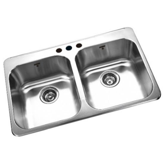 Picture of OD3120-7 1-H 7" DEEP DBL BOWL SINK