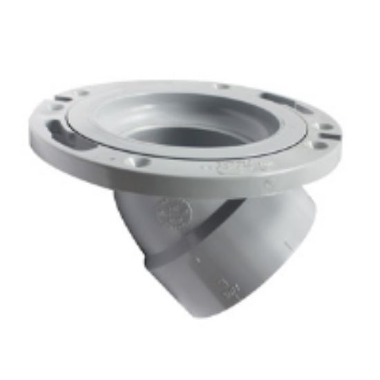 Picture of 4 X 3" PVC XFR DISCHARGE CLOSET FLANGE