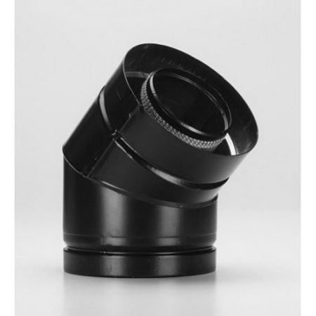 Picture of 4DTEL45B 4" 45 DEGREE ELBOW BLACK DT