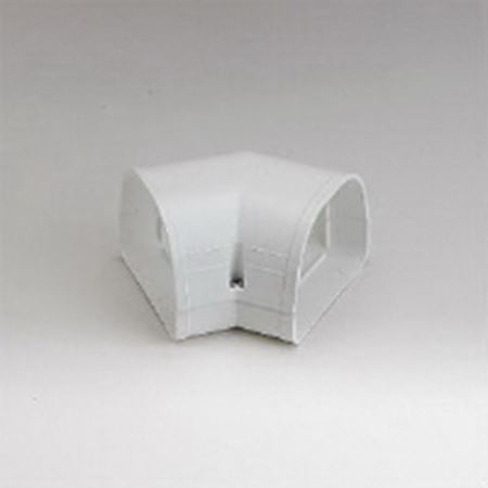 Picture of LKF92W 3.5" FLAT ELBOW 45 DEG. WHITE