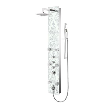 Picture of C++ TZG-18S SHOWER COL.GLASS WHITE DAMAS