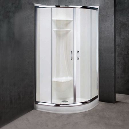 Picture of C++ 361PRW 1PCE 36 ROUND SHOWER W/SEAT W