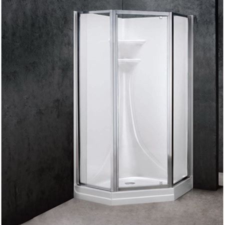 Picture of C++ 381PNW ONE PIECE NEO ANGLE SHOWER WH