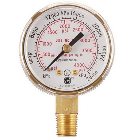 Picture of 1424=0019 2"X4000# GOLD TINT GAUGE PKG