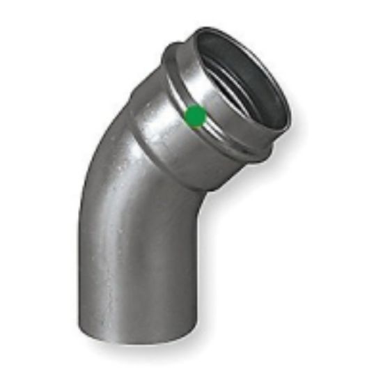 Image sur 80540 3/4"X45D P X RAC 316SS COUD DRT