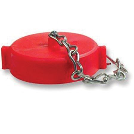 Picture of 1500R 1-1/2" NPSH RED LEXAN CAP & CHAIN