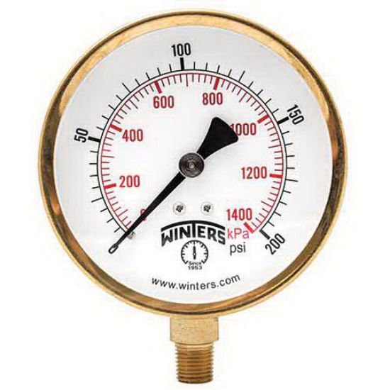 Picture of P1S422 0-100 41/2 100 SERIE GAUGE 1/4BTM