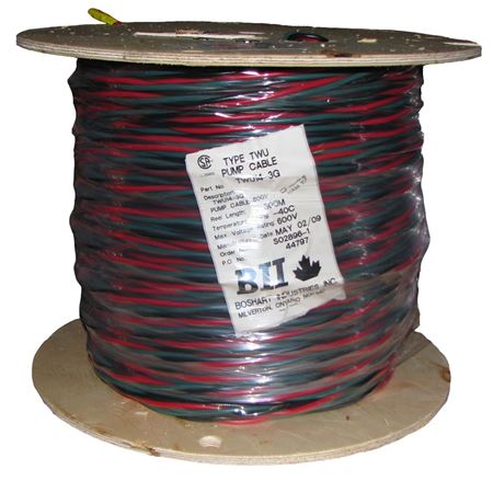 Picture of TWU 14/3 COPPER WIRE F/PUMP WHITE