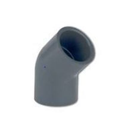 Picture of 1/2" X 45D PVC 40 ELBOW SW