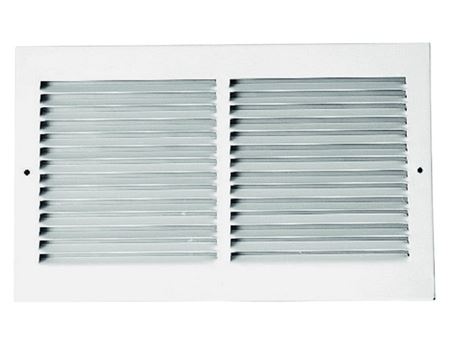 Picture of PROSELECT 10 x 4 in. White Roll Groove Return Air Grille 1/2 in. Fin