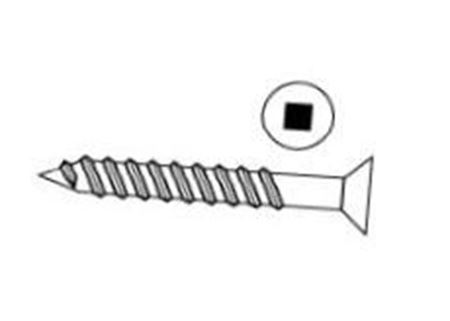 Picture of 10 X 1-1/4   FH SOCKET STEEL WOOD SCREW