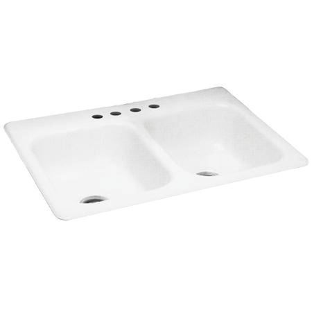 Picture of PROFLO 33X22 4H 2EB STL SINK WH