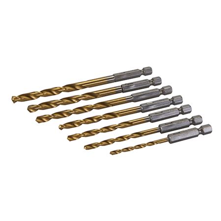 Picture of 305127 TITANIUM 1/4" HEX DRILL BIT 7PC