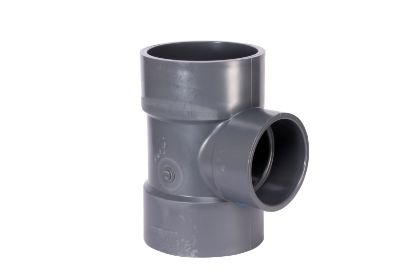 Picture of 8" X 6" PVC 80 RED TEE SW