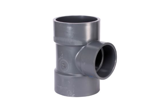 Picture of 8" X 6" PVC 80 RED TEE SW