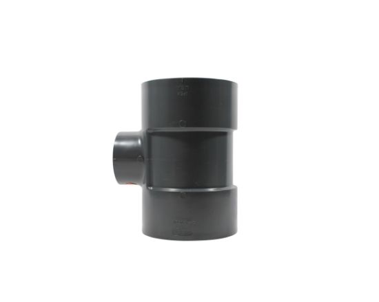 Picture of 6" X 3" PVC 80 RED TEE SW