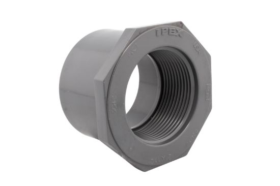 Image sur 21/2" X 2" PVC 80 RED (BUSH) COLLE X FEM